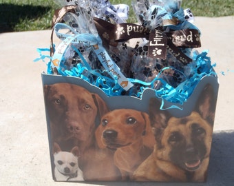 Gourmet Dog Treats - Best In Show Gift Basket - Dog Treats Organic All Natural Gourmet Vegetarian - Shorty's Gourmet Treats