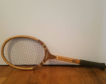 Wooden Vintage Tennis Racket Racquet Tad Davis Imperial 60s
