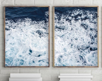 Waves, Ocean Art Print, Water, Beach Art, Beach Photography, Beach Print, Modern Minimalist, Printable Poster, Large Wall Art, Ocean, 136