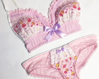 Light Pink Sailor Moon Panty - Pick Your Size - Handmade Vegan Bridal