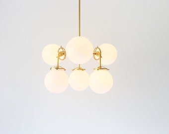 Globe Chandelier Spiral Hanging Chandelier Light Fixture 6 Globe Chandelier Spiral Hanging Chandelier Light Fixture 6
