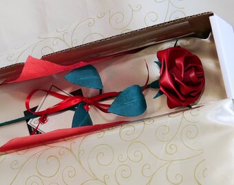 Hand Crafted Leather Rose