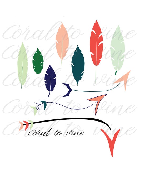 Download feather and arrow SVG feather SVG arrow svg tribal svg arrow