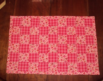 Pink Patchwork Valentine's Table Runner
