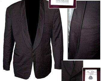 50s Style Tux Jacket / Tuxedo Jacket / Rockabilly Tux Jacket / Classic Tux
