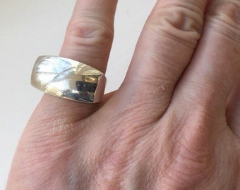 Modernist Sterling Ring -- 110