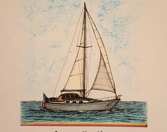 Boat Portrait - Forget Me Not, Miami
