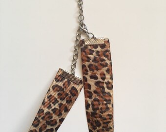 Simple leopard print choker, simple choker, leopard choker