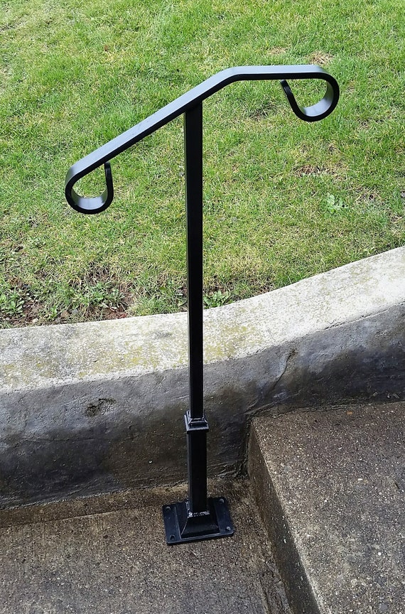 Standard Single Post Hand Rail 1 or 2 step railing for stairs