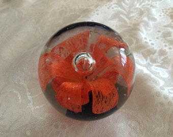 Vintage Paperweight Italian Blown Glass 1960s