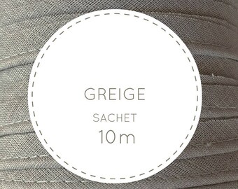 Bag 10 m bias - Greige, Taupe