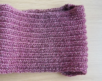 Handmade Snood, Bordeaux and Brown