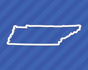 Tennessee TN State Outline Vinyl Decal Sticker
