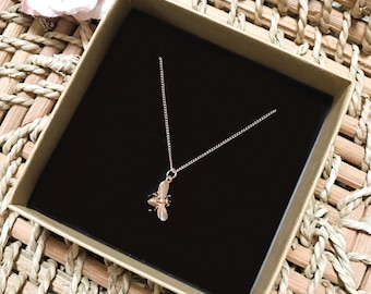 Bumble Bee Necklace ~ Silver/Gold/RoseGold