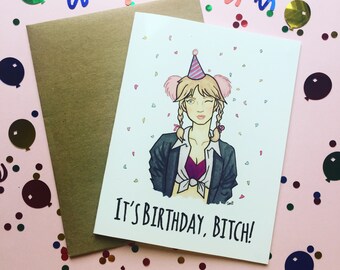 Britney Spears ''It's birthday B*****'' Birthday Card