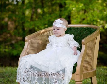 Christening Gown, Baptism Dress, Baptism Dress for baby girl, christening gowns, baptism, baptism gown, baptism dresses, lace christening