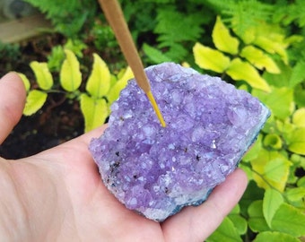 Amethyst Incense Holder - Amethyst Cluster - 1