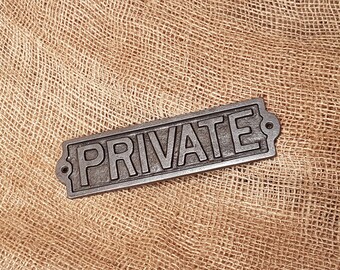 PRIVATE - Cast Iron Vintage Plaque