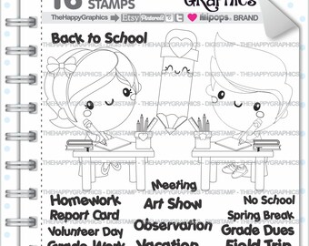 School Stamp 80OFF Commercial Use Digi Digital Image