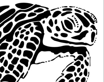 sea turtle stencil etsy turtle stencil printable