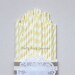 Light Yellow Striped Straws/Baby Shower/First Birthday/Bumble Bee Decor/Construction Theme/Pink Lemonade/Pineapple/Summer Party/Wedding