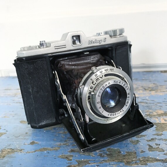 Vintage 1960s Folding Accordion Bellow Camera Japanese Welmy