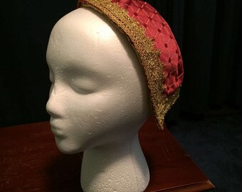 Items similar to Vintage Inspired Crystal Bridal Head Cap- Juliet on Etsy