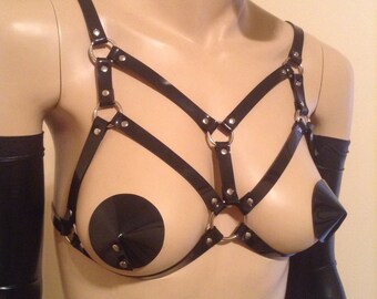 Vegan Double Diamond Bra Harness