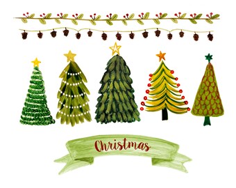 green christmas border