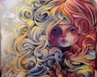 Sylph, original oil painting