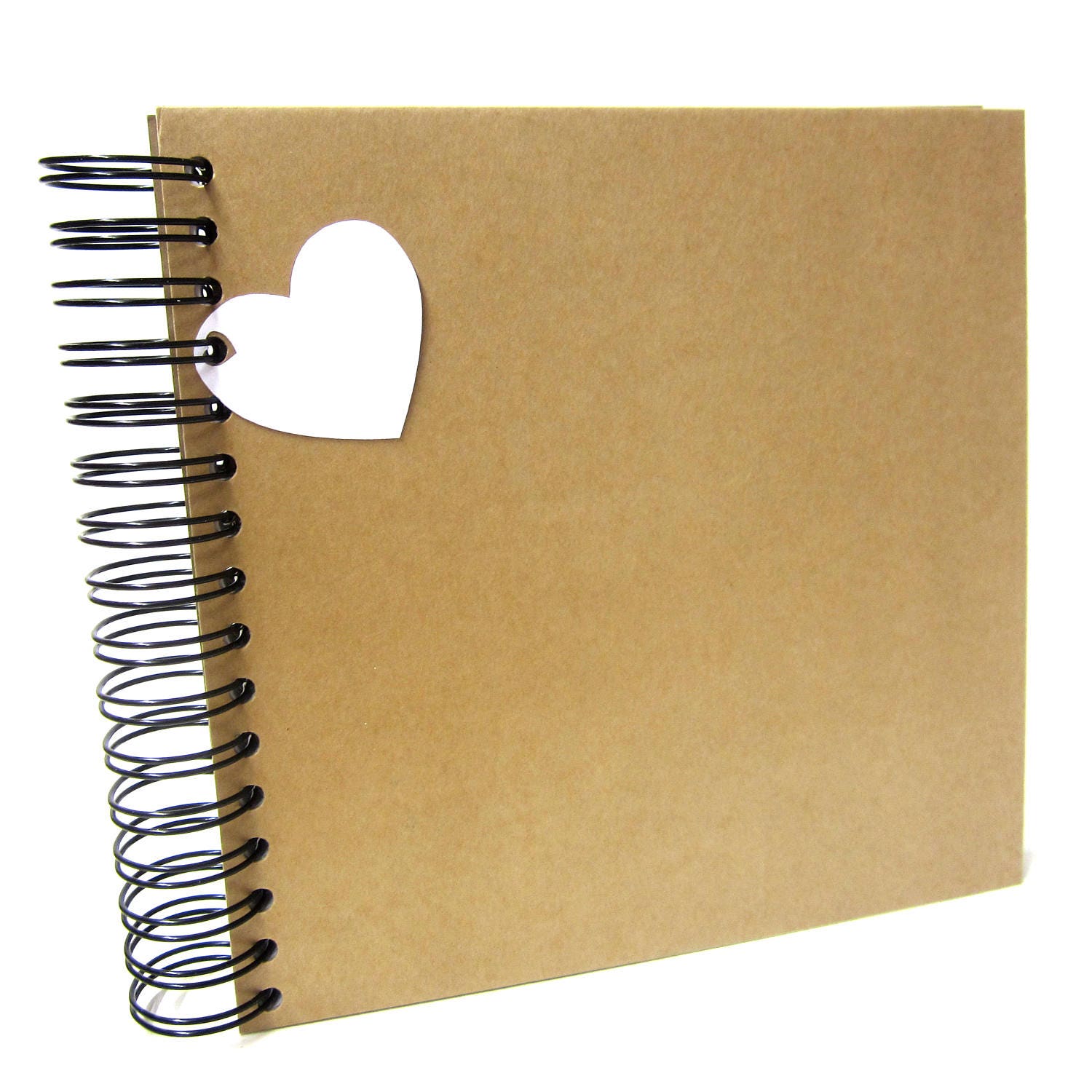 Blank Square Scrapbook 8x8 Vintage Kraft Photo Album Guest