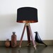 Bespoke Black lampshade with Copper Mirrored Metallic Lining
