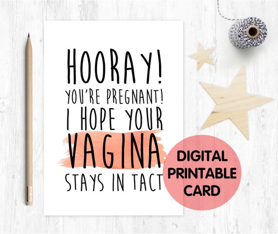 funny pregnancy card printable rude pregnancy card printable congratulations you're pregnant card funny new mum card