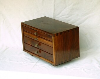 Walnut Jewelry Chest
