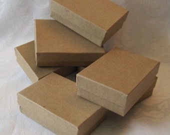 10 Gift Boxes, Gift Box, Kraft Boxes, Jewelry Gift Boxes, Wedding Favor Boxes, Kraft Box, Jewelry Box 3x2x1