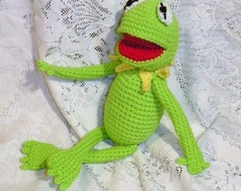DESCARGA instantánea - PDF Kermit/Gustavo/René la rana 35 cm amigurumi patrón de crochet en ESPAÑOL