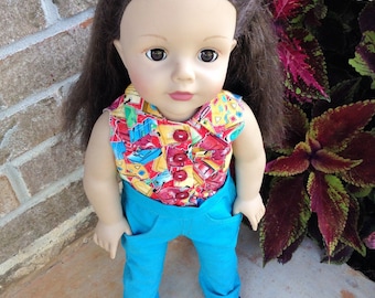 18 Inch Doll Detailed Jeans and Blouse