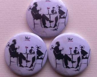 Blur “Out of Time“ Pinback Button feat. Banksy Artwork