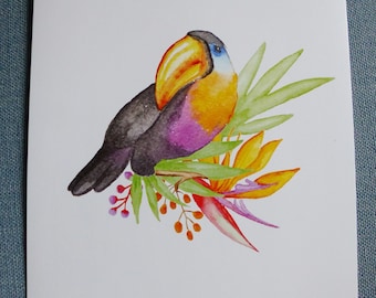 toucan bird poster A4 poster