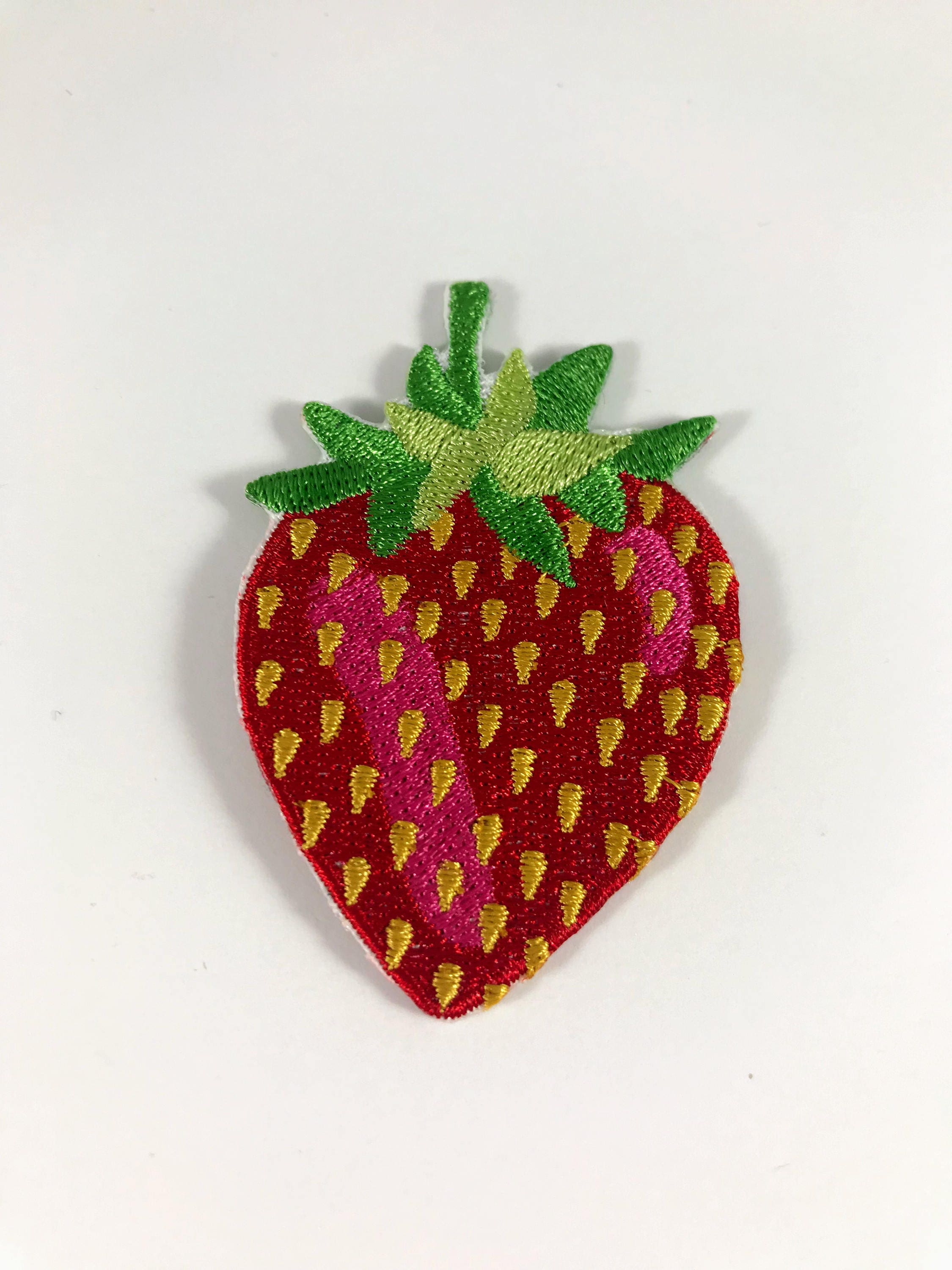 Strawberry patch Iron On patch Embroidered patch Small patches
