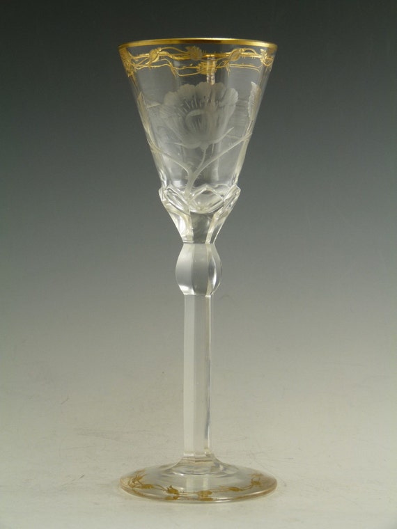MOSER Crystal PAULA Cut Liqueur Glass / Glasses 6