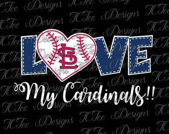 Download Love Cardinals - St Louis Cardinals Baseball - SVG Design ...