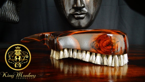 King Scorpion 360 Club Style 360 Wave Brush - Custom 360 Wave Brush - Made to Order - Champagne Red