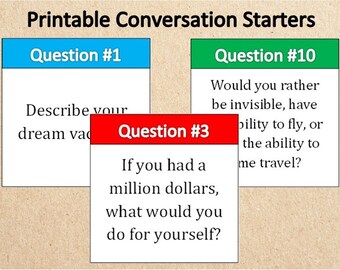 15 Printable Conversation StartersInstant Download Unique CardsDreamsAspirationsGoals 15 Printable Conversation StartersInstant Download Unique CardsDreamsAspirationsGoals