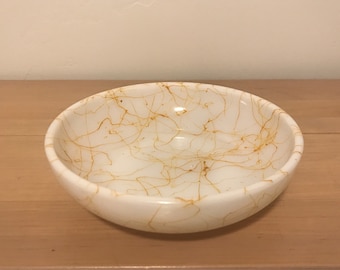Vintage Yellow Hazel Atlas Drizzle/String Dish