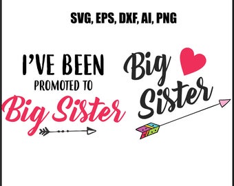 Download Promoted to big sister svg | Etsy