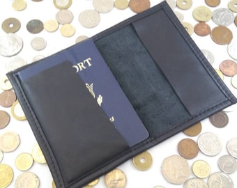 Black Leather Passport Cover