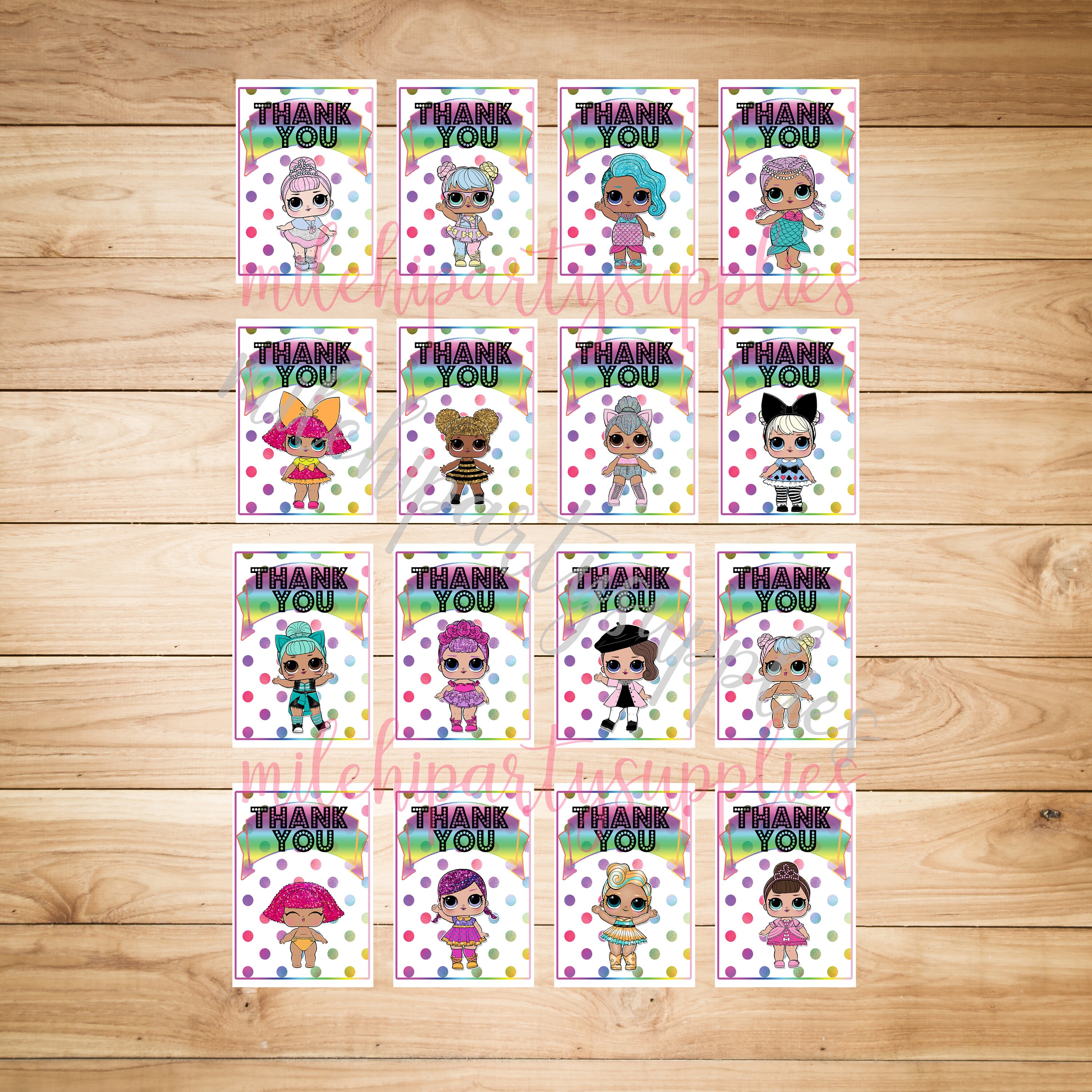 LOL Surprise Thank You Printable
