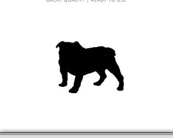 Bulldog SVG - Bulldog Silhouette - Digital Download - Georgia - Louisiana Tech - Fresno State - Mississippi State Mascot - Vector - Cricut