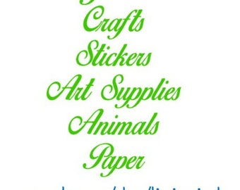 Subject labels | Etsy